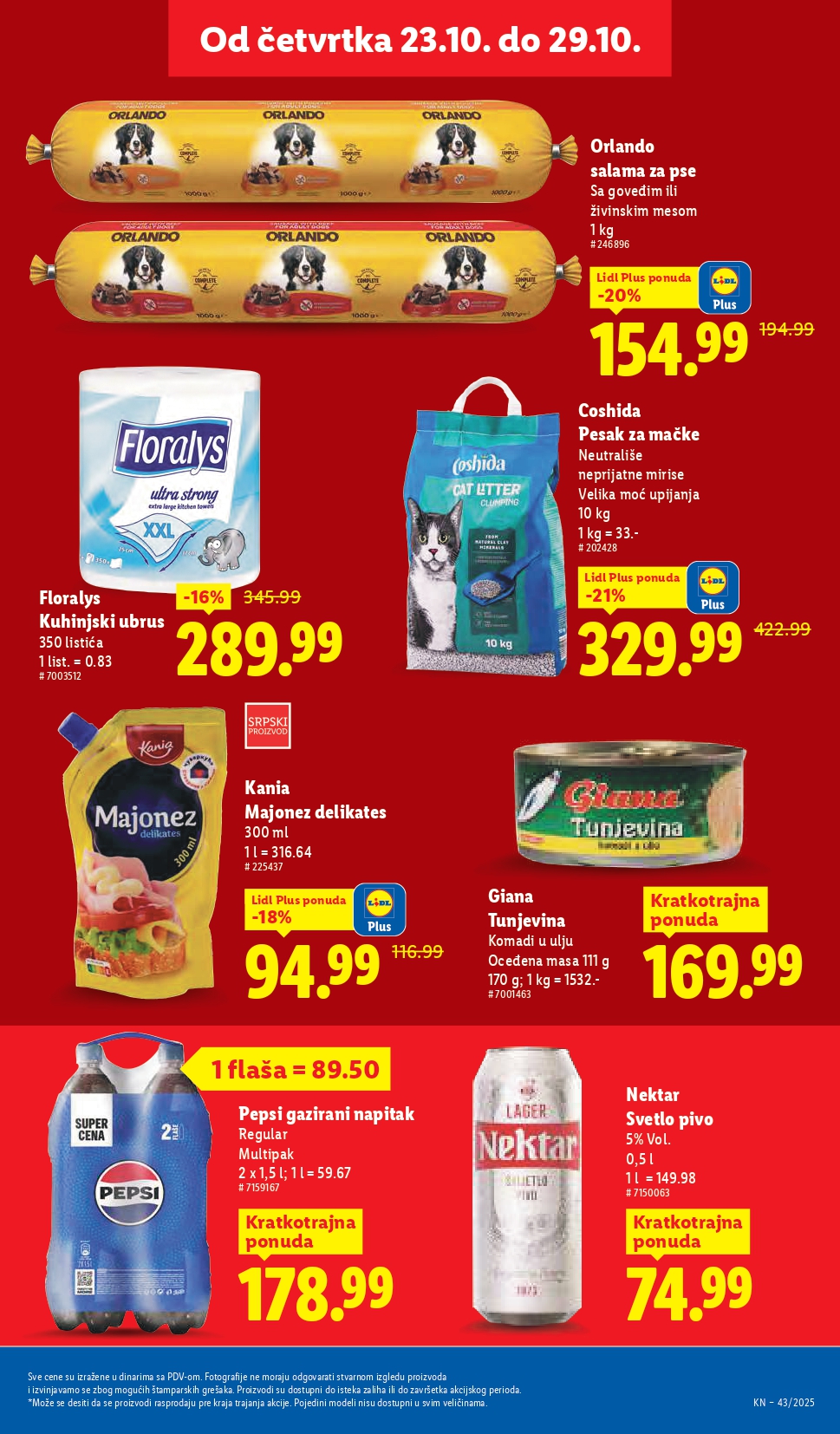 Lidl katalog 23-29.10.2025.