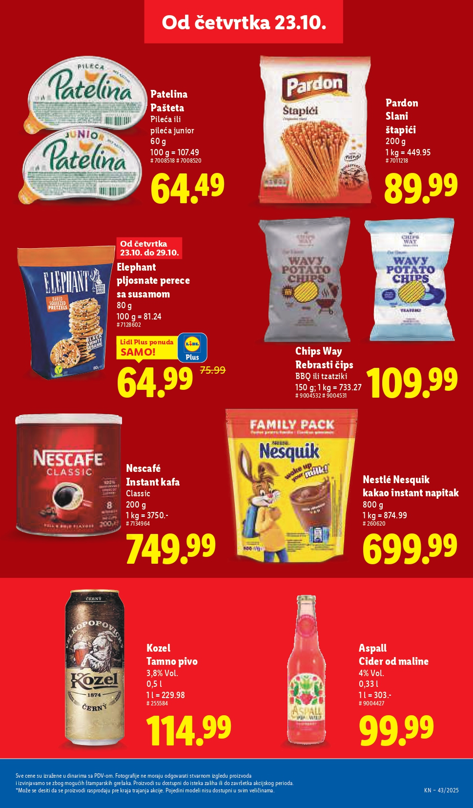 Lidl katalog 23-29.10.2025.