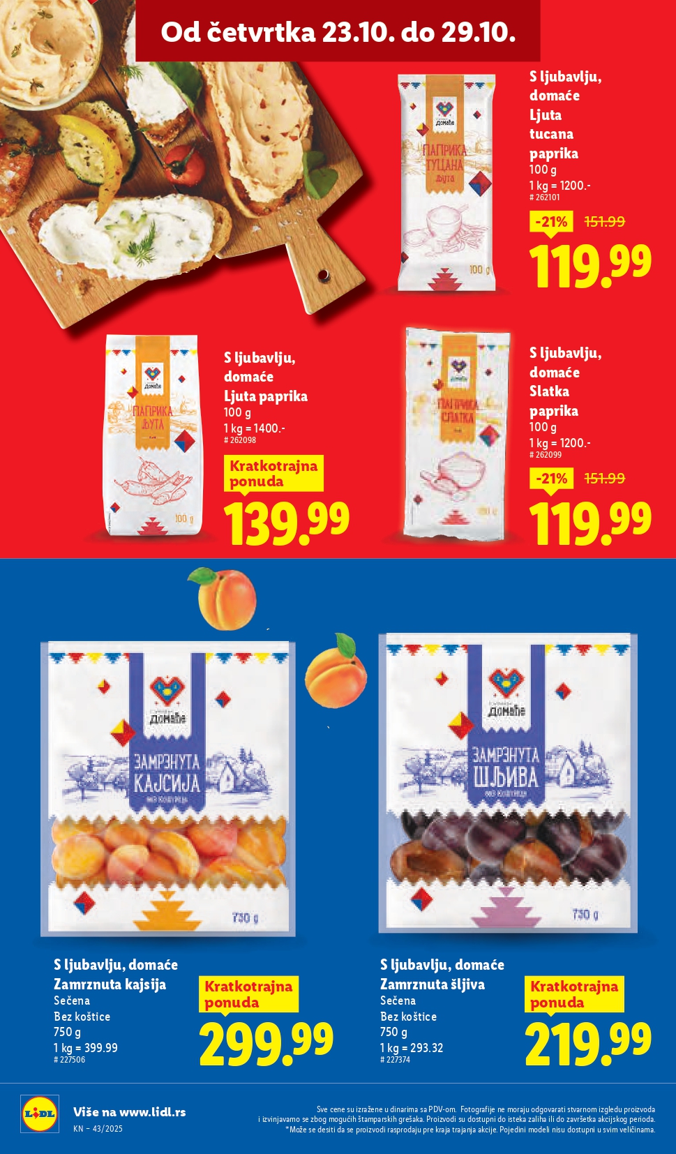 Lidl katalog 23-29.10.2025.