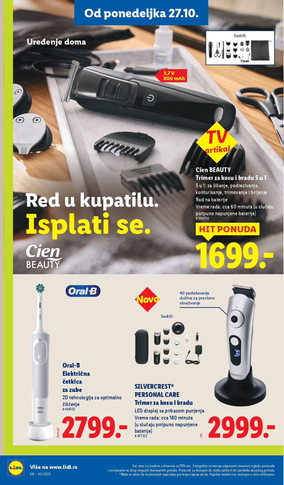 Lidl katalog 23-29.10.2025.