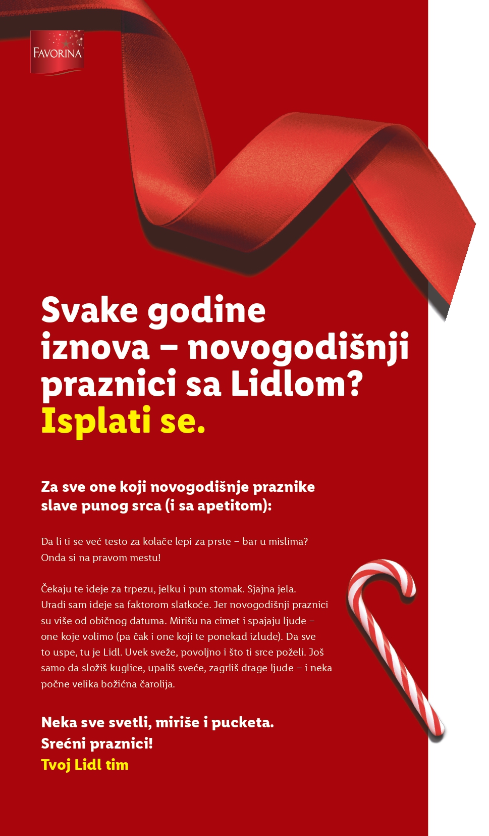 Lidl katalog – Favorina slatkiši, praznična ponuda i popusti od 23.10.2025.