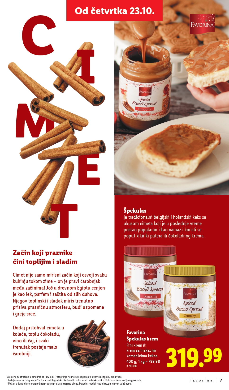 Lidl katalog – Favorina slatkiši, praznična ponuda i popusti od 23.10.2025.