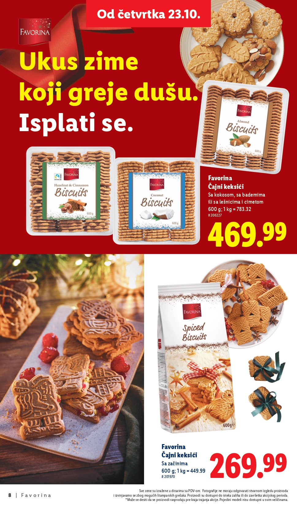 Lidl katalog – Favorina slatkiši, praznična ponuda i popusti od 23.10.2025.