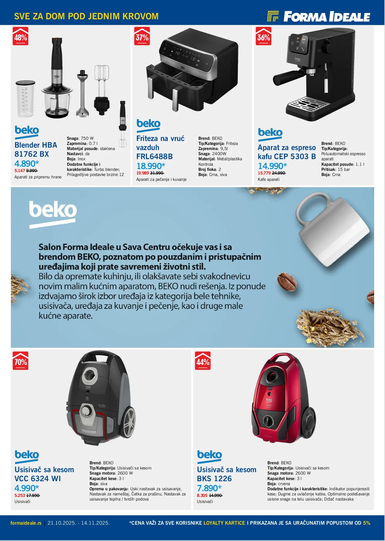 Forma Ideale katalog SAVA CENTAR 21.10-14.11.2025.