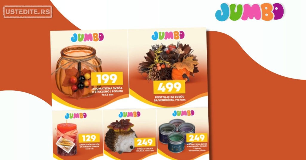 Jumbo AROMATIČNE SVEĆE oktobar 2025.