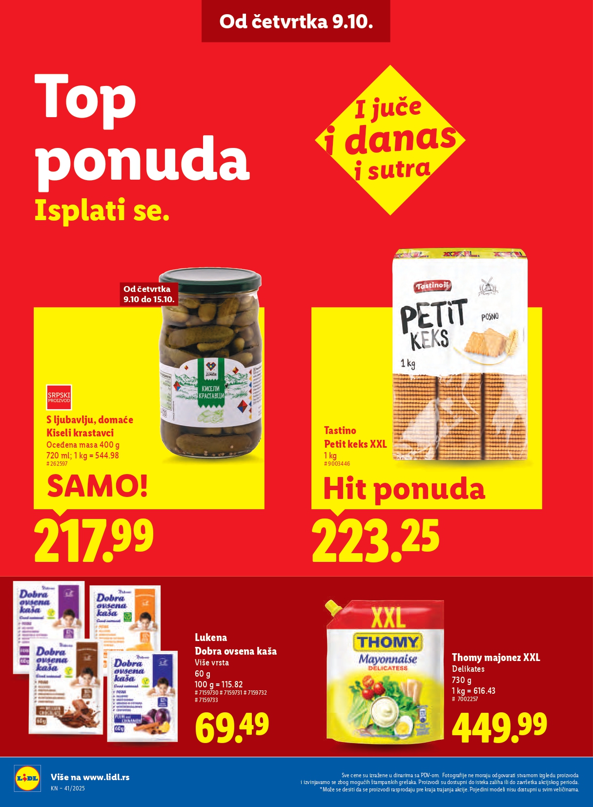 Lidl katalog 9-15.10.2025.