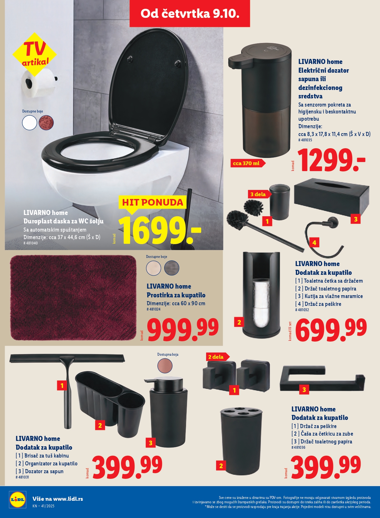 Lidl katalog 9-15.10.2025.