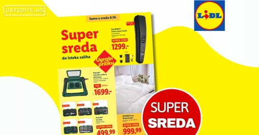 Lidl CENA DANA - SUPER SREDA 8.10.2025.