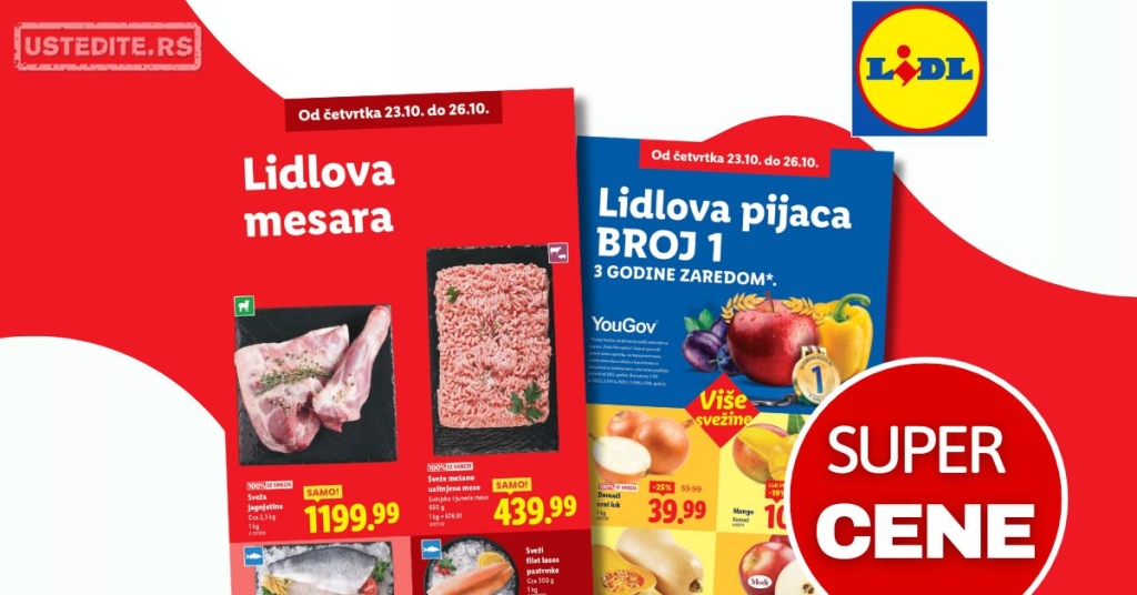 Lidl SVEŽA AKCIJA 23-26.10.2025.