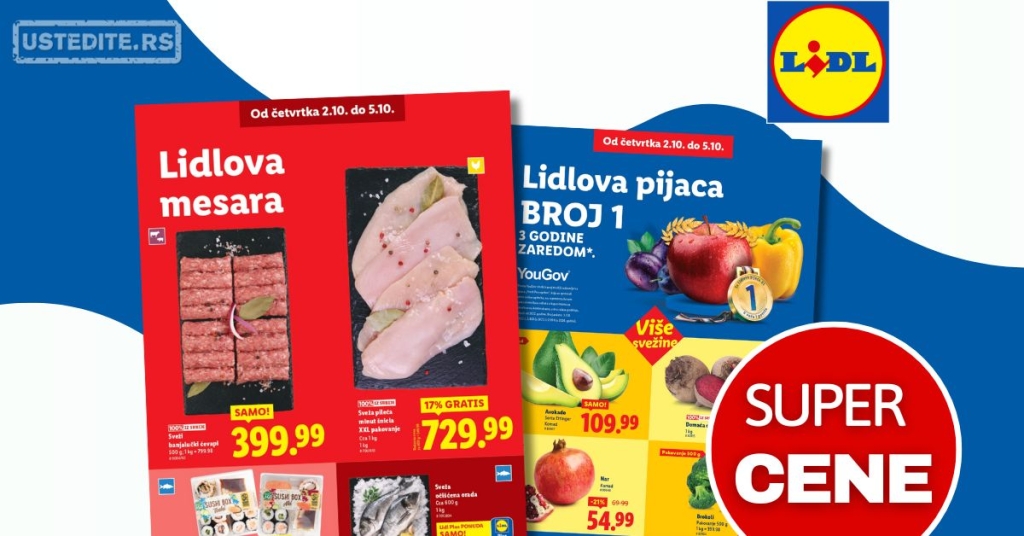 Lidl SVEŽA AKCIJA 2-5.10.2025.