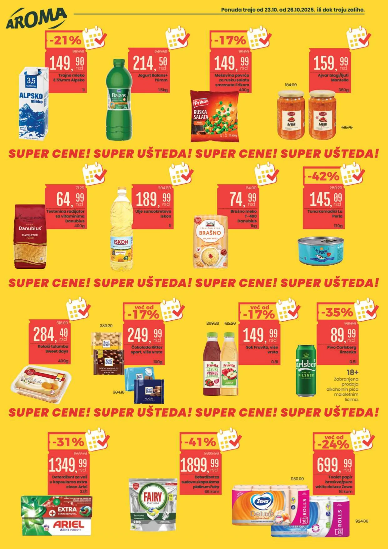 Aroma AKCIJA 23-26.10.2025.