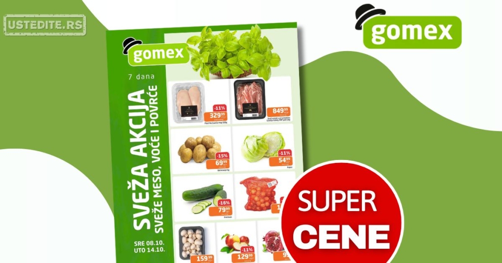 Gomex SVEŽA AKCIJA 8-14.10.2025.