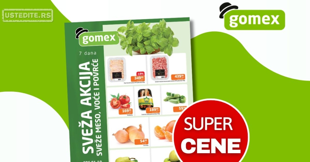 Gomex SVEŽA AKCIJA 1-7.10.2025.