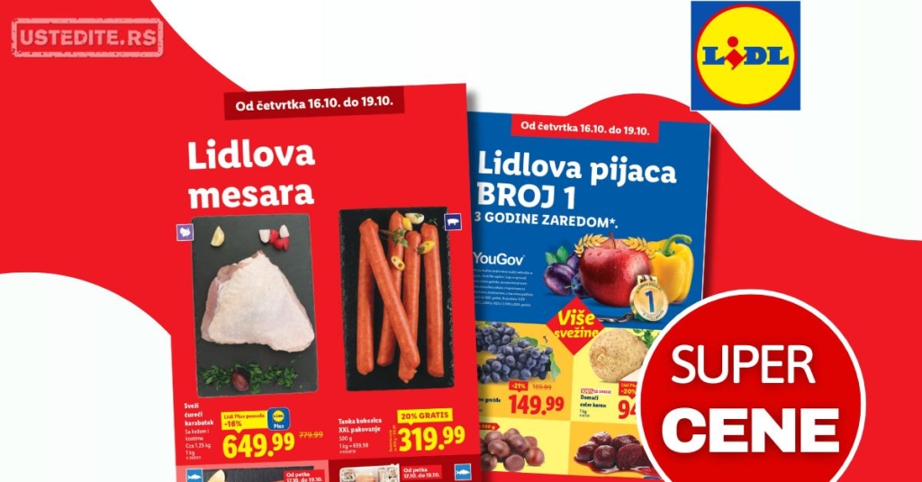 Lidl SVEŽA AKCIJA 16-19.10.2025.
