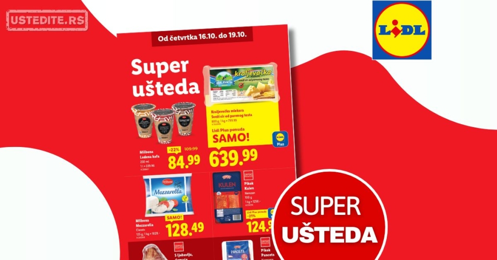 Lidl SUPER UŠTEDA 16-19.10.2025.