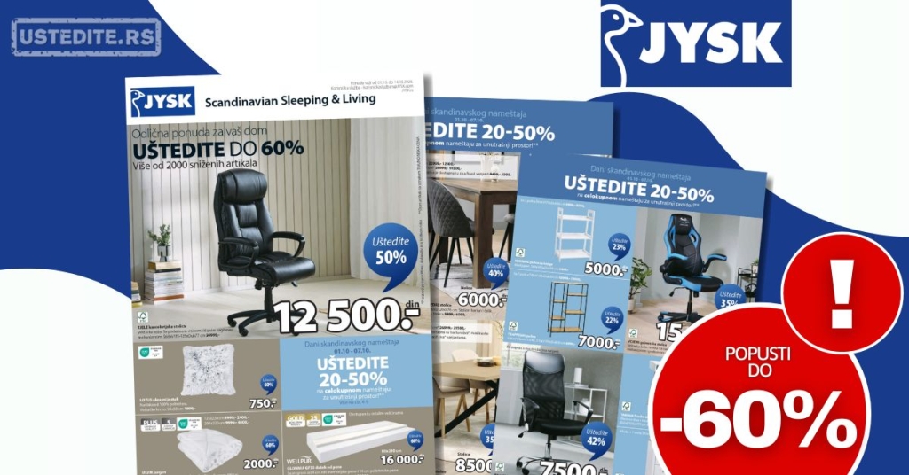 Jysk katalog 1-14.9.2025.