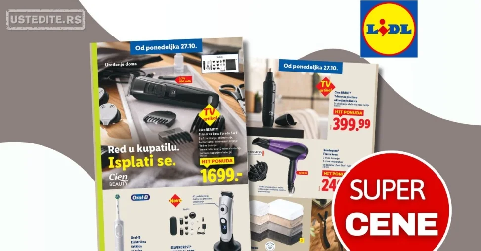 Lidl akcija - uređenje doma 27-29.10.2025.