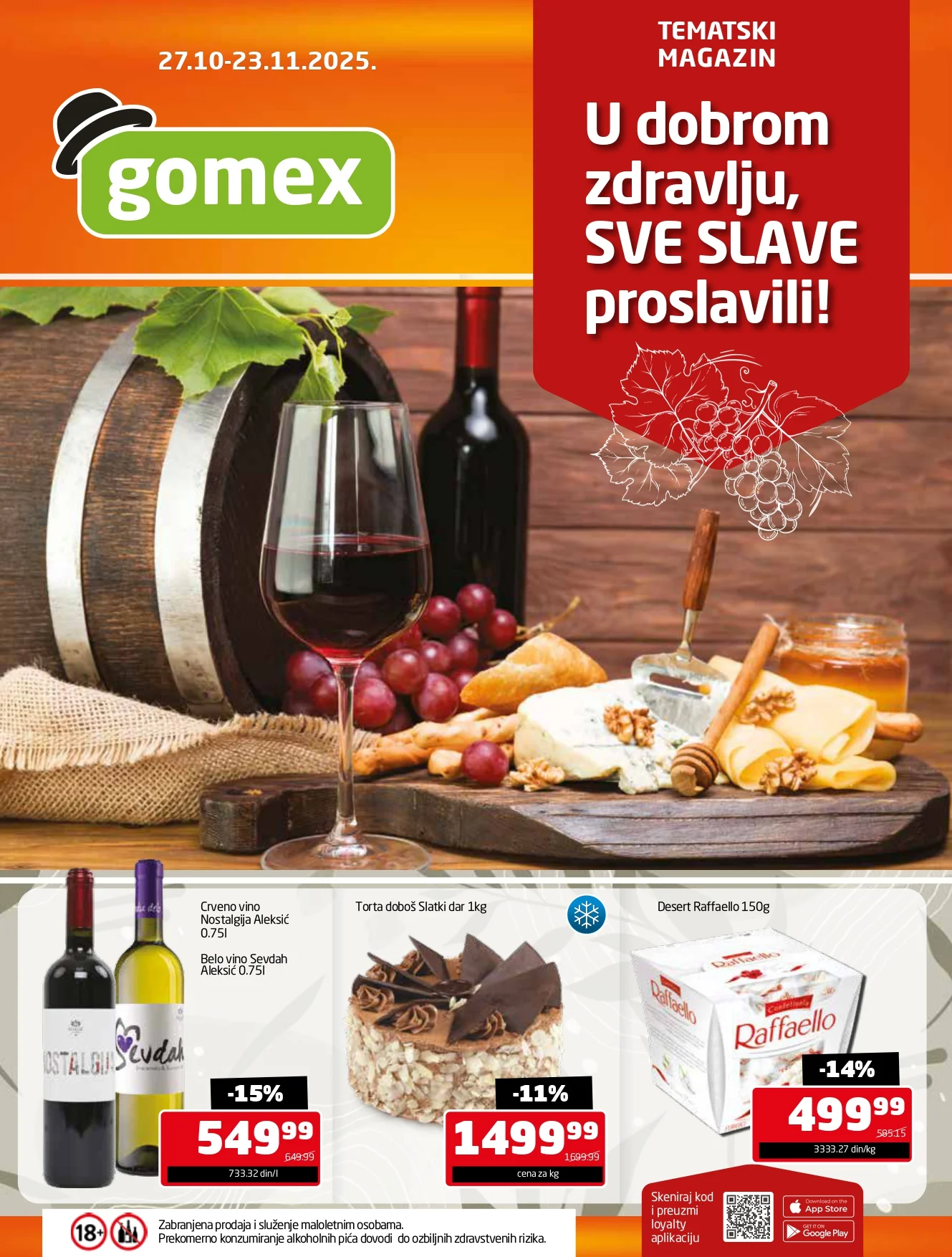 Gomex katalog TEMA MESECA 27.10-23.11.2025.