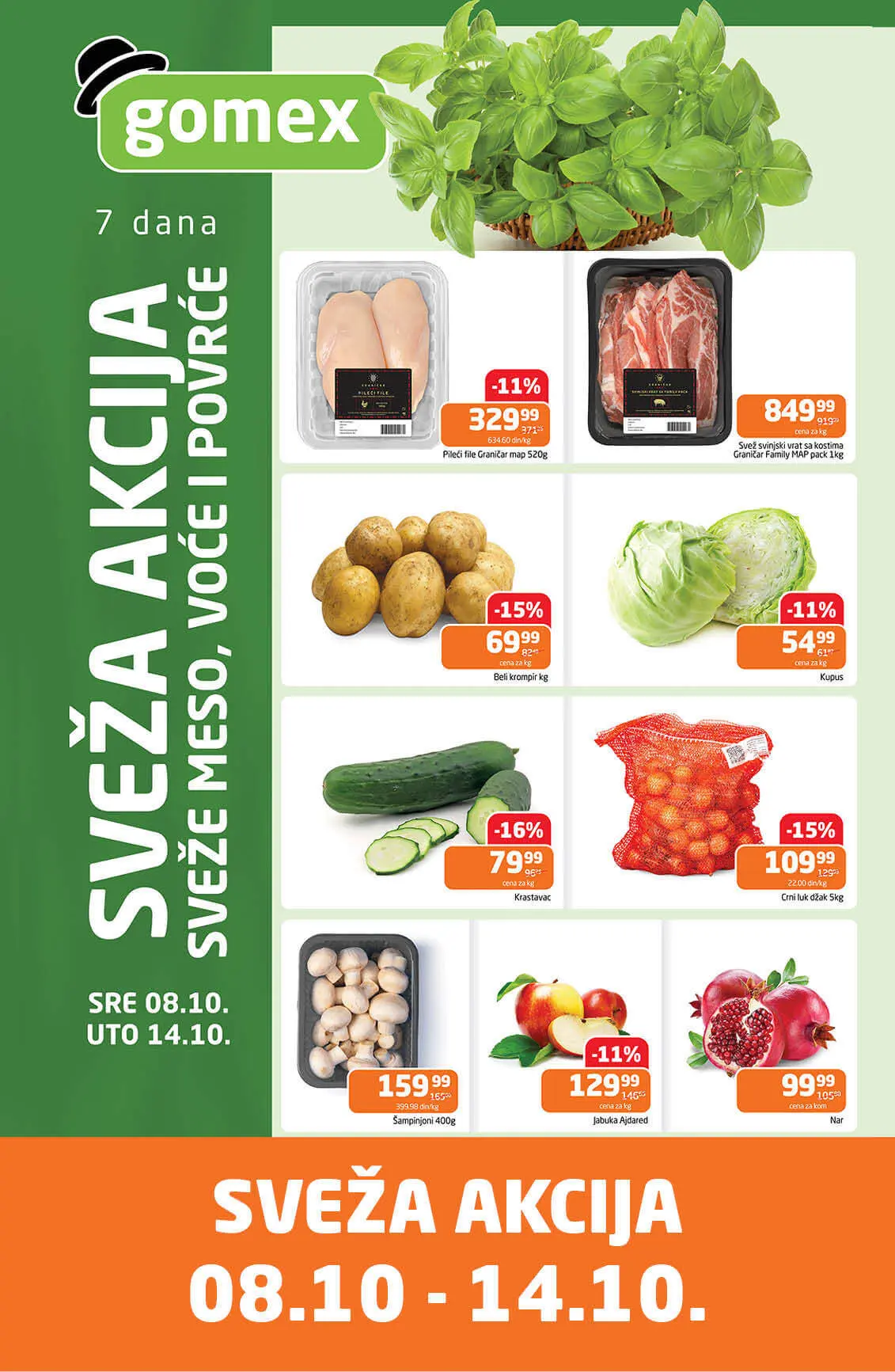 Gomex SVEŽA AKCIJA 8-14.10.2025.
