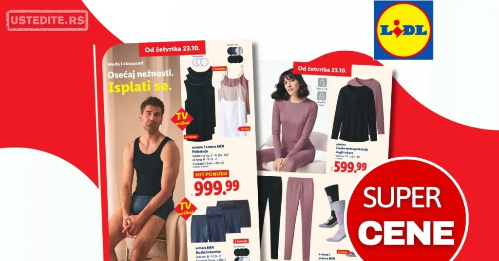Lidl Esmara kolekcija – popusti i aktuelna ponuda 23-29.10.2025.
