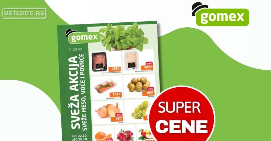 Gomex SVEŽA AKCIJA 22-28.10.2025.