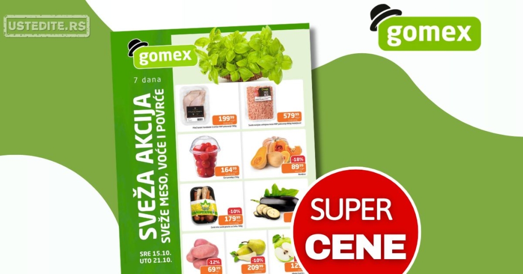 Gomex SVEŽA AKCIJA 15-21.10.2025.