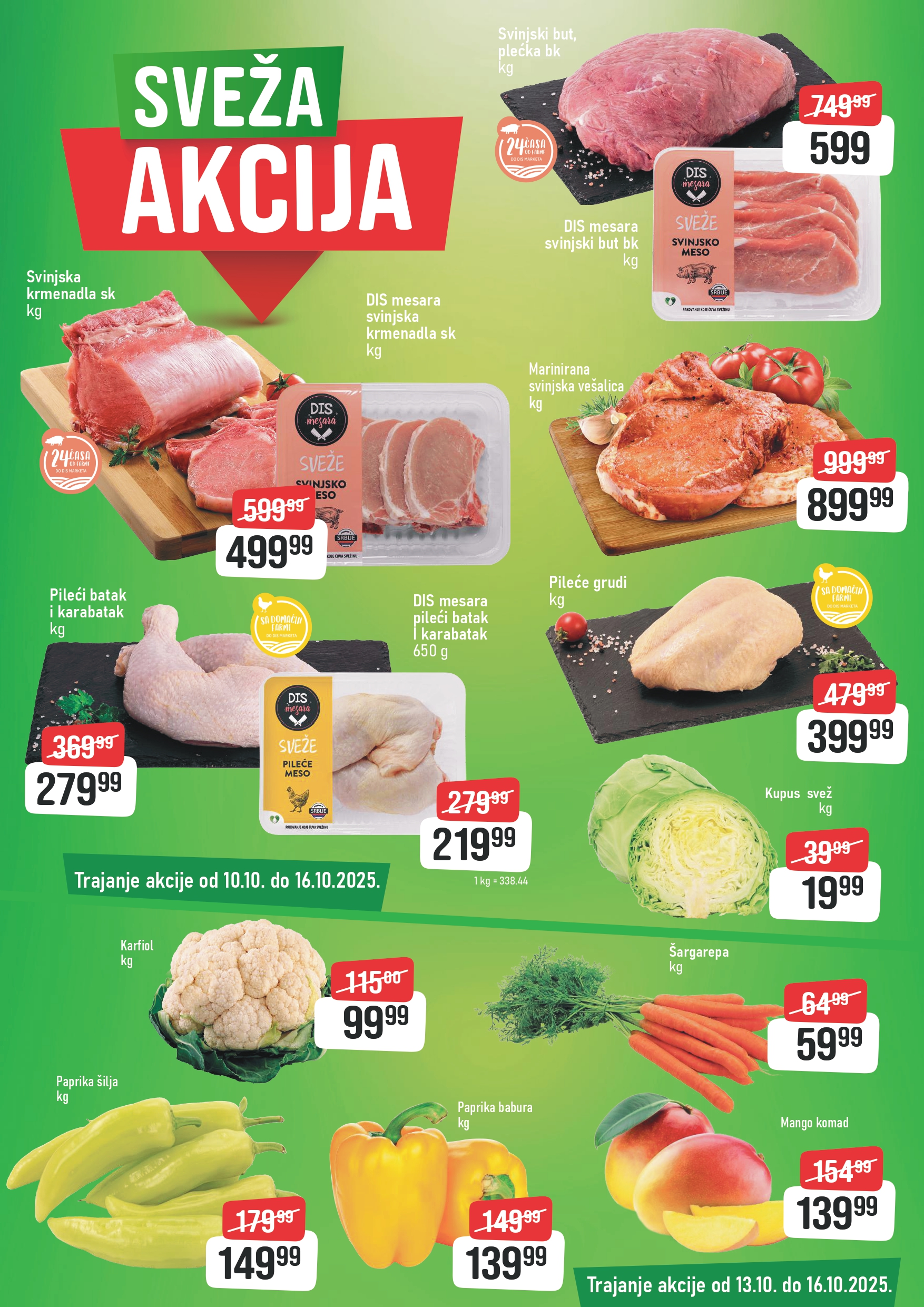 Dis SVEŽA AKCIJA 13-16.10.2025.