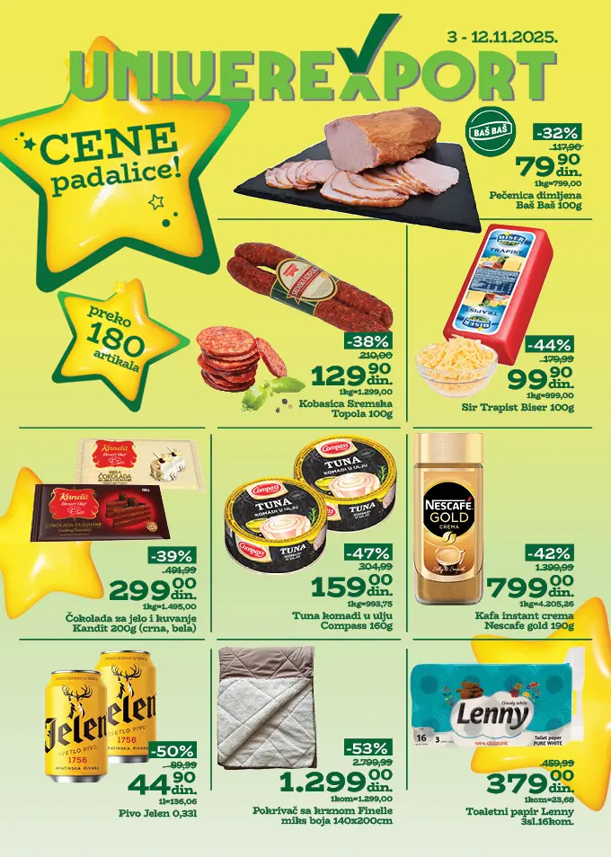 Univerexport katalog CENE PADALICE 3-12.11.2025.
