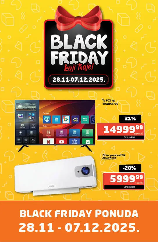 Gomex BLACK FRIDAY 28.11-7.12.2025.