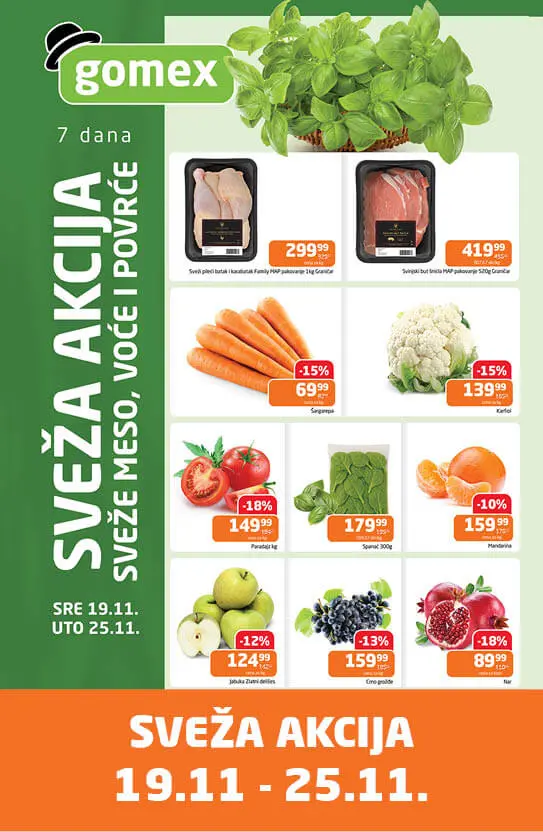 Gomex SVEŽA AKCIJA 19-25.11.2025.