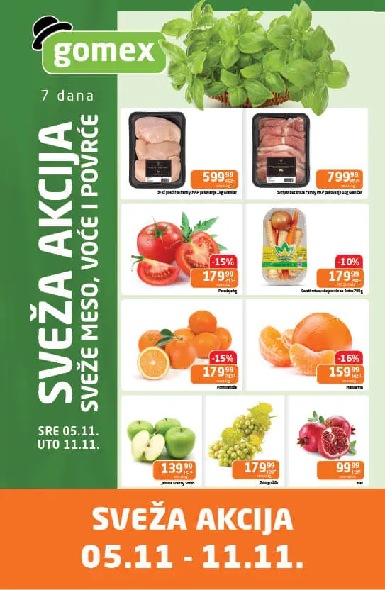 Gomex SVEŽA AKCIJA 5-11.11.2025.