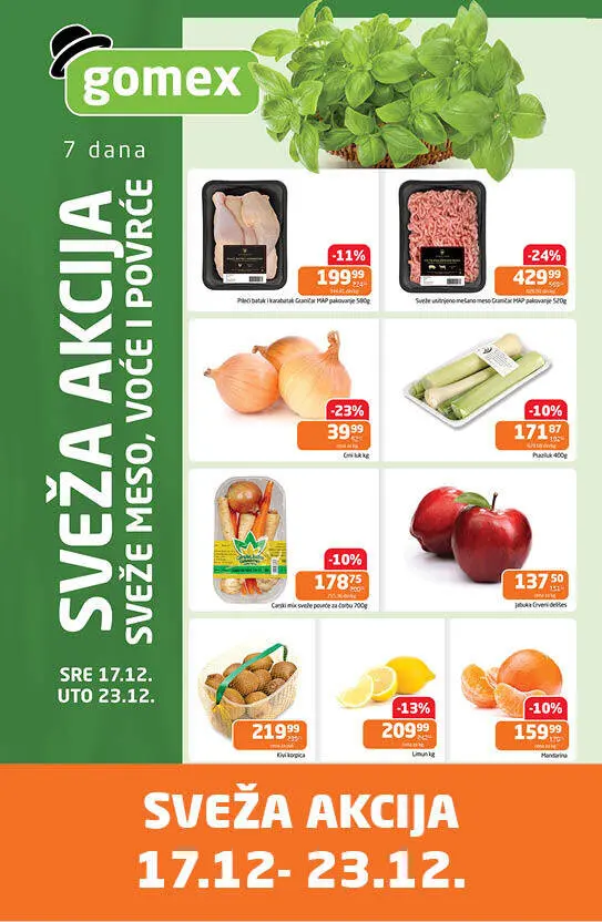 Gomex SVEŽA AKCIJA 17-23.12.2025.