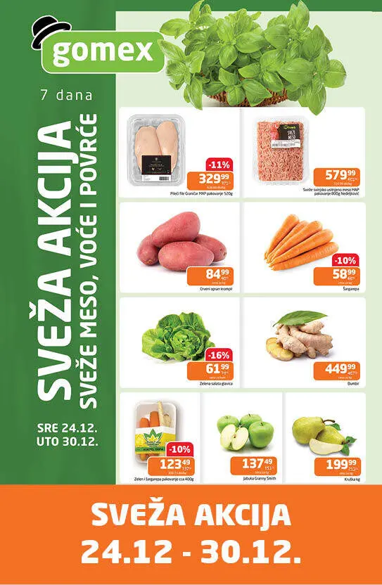 Gomex SVEŽA AKCIJA 24-30.12.2025.
