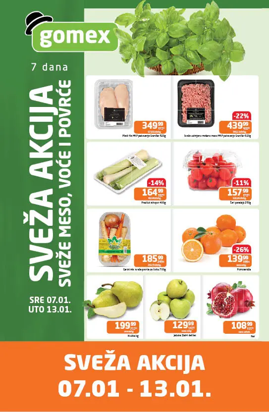 Gomex SVEŽA AKCIJA 7-13.1.2026.