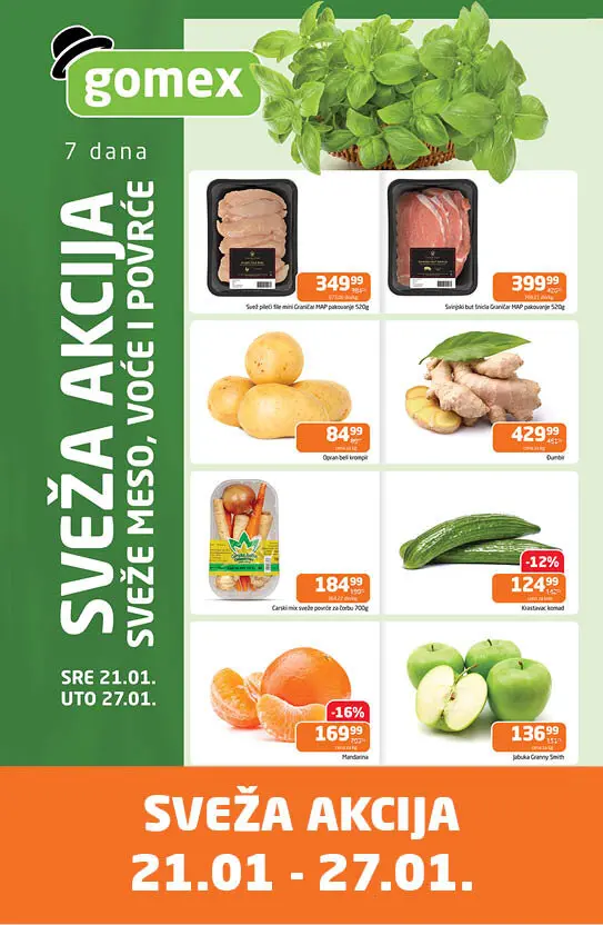 Gomex SVEŽA AKCIJA 21-27.1.2026.