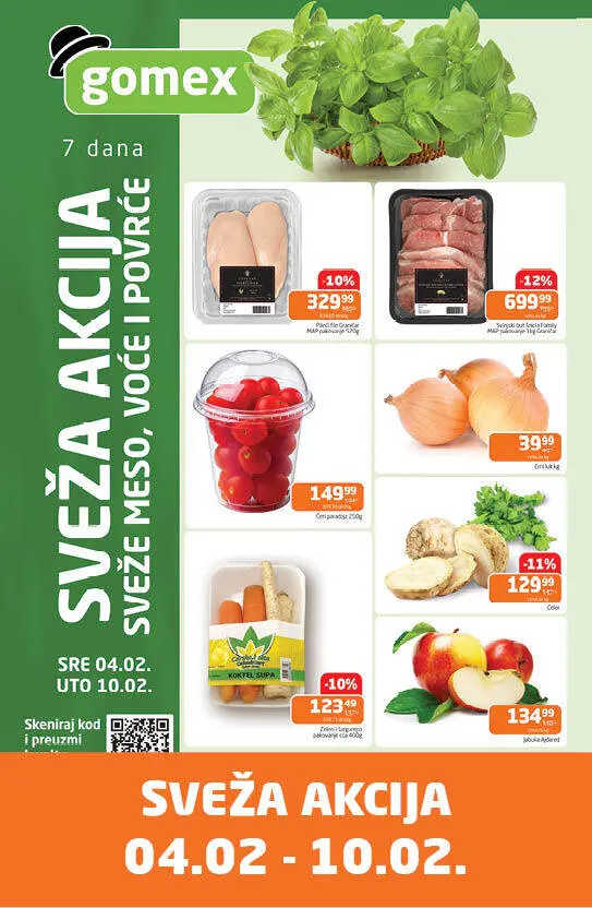 Gomex SVEŽA AKCIJA 4-10.2.2026.
