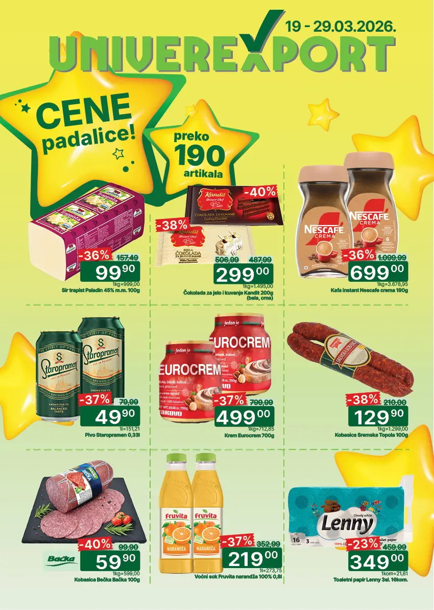 Univerexport katalog CENE PADALICE 19-29.3.2026.