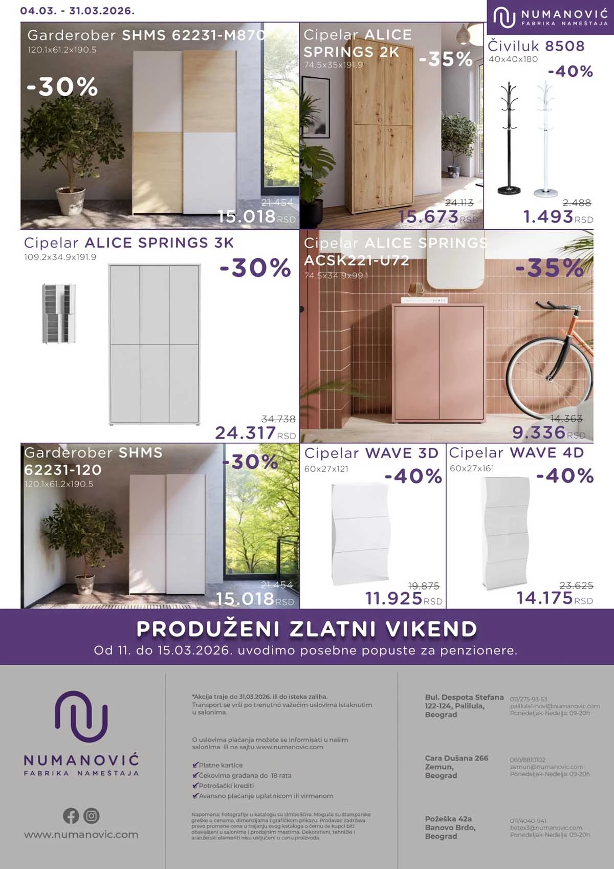 Numanović nameštaj katalog 4-31.3.2026.