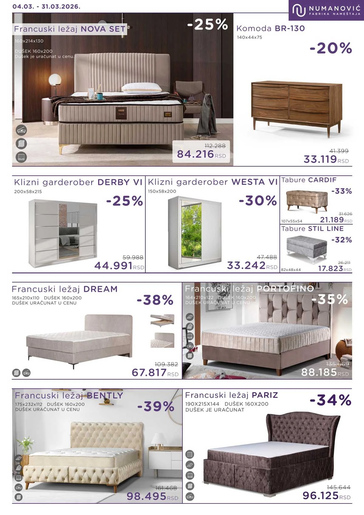 Numanović nameštaj katalog 4-31.3.2026.