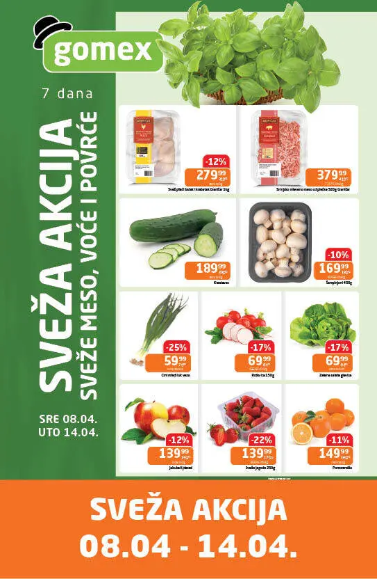 Gomex SVEŽA AKCIJA 8-14.4.2026.
