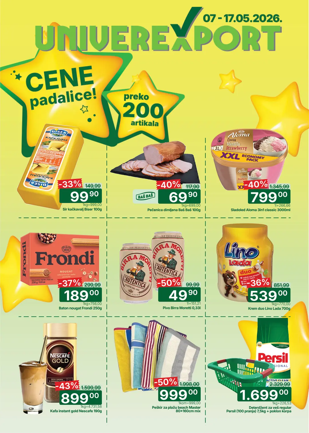 Univerexport katalog CENE PADALICE 7-17.5.2026.