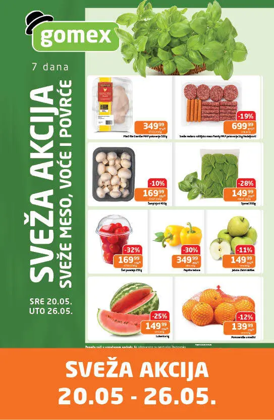 Gomex SVEŽA AKCIJA 20-26.5.2026.