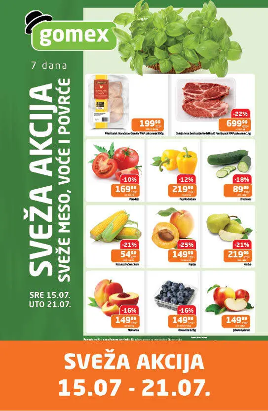 Gomex SVEŽA AKCIJA 15-21.7.2026. - str. 1