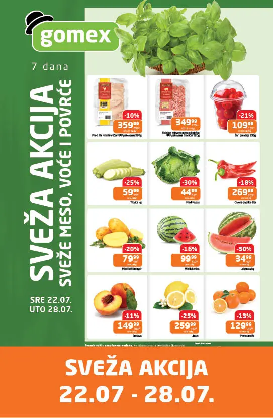 Gomex SVEŽA AKCIJA 22-28.7.2026. - str. 1