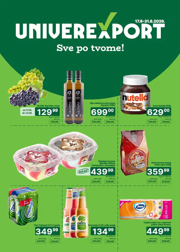 Univerexport katalog 17-31.8.2026. - str. 1