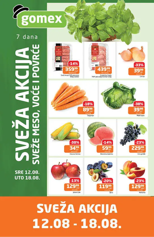 Gomex SVEŽA AKCIJA 12-18.8.2026. - str. 1