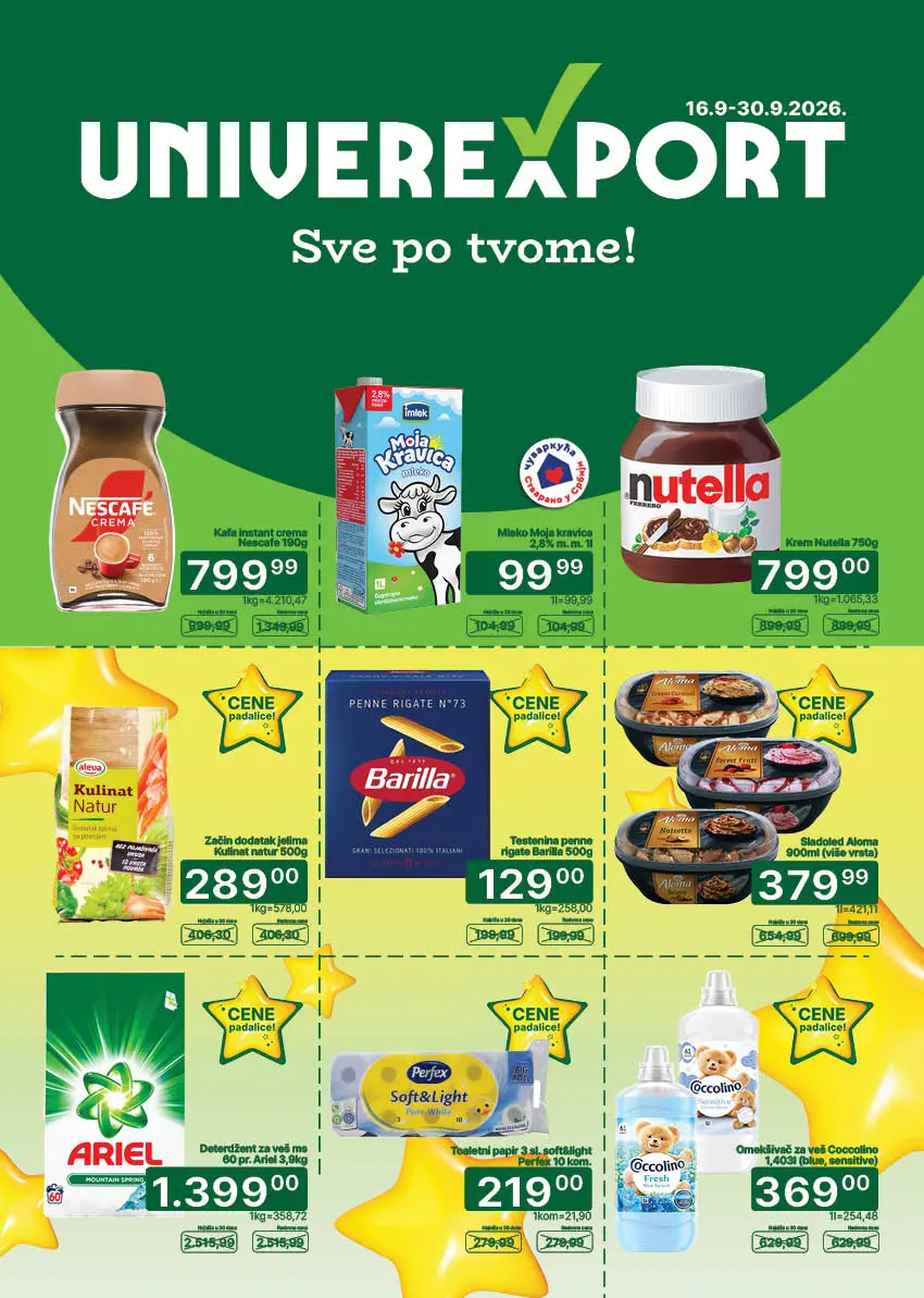 Univerexport katalog 16-30.9.2026. - str. 1