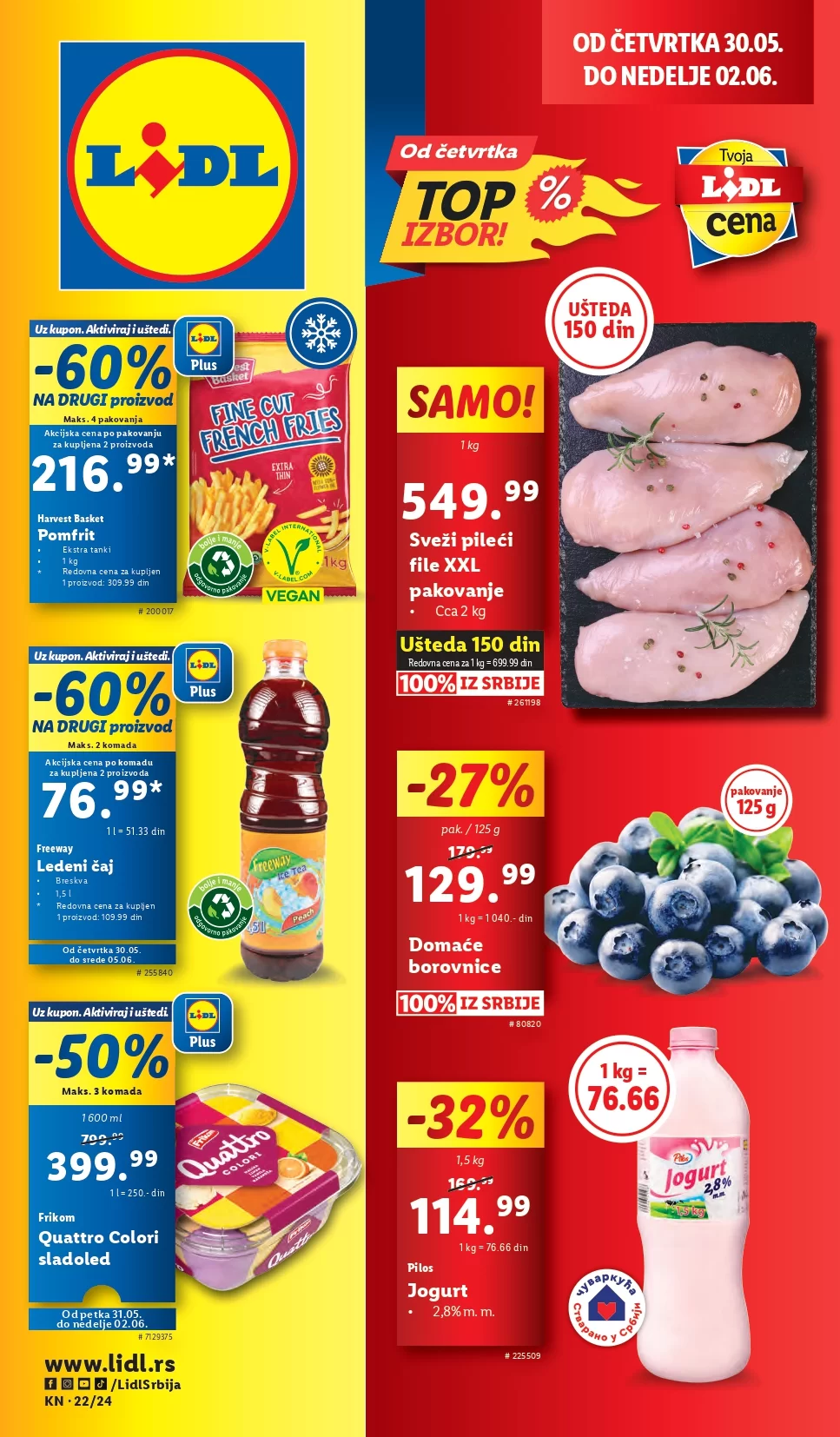 Lidl katalog PREHRANA 30.5-5.6.2024.