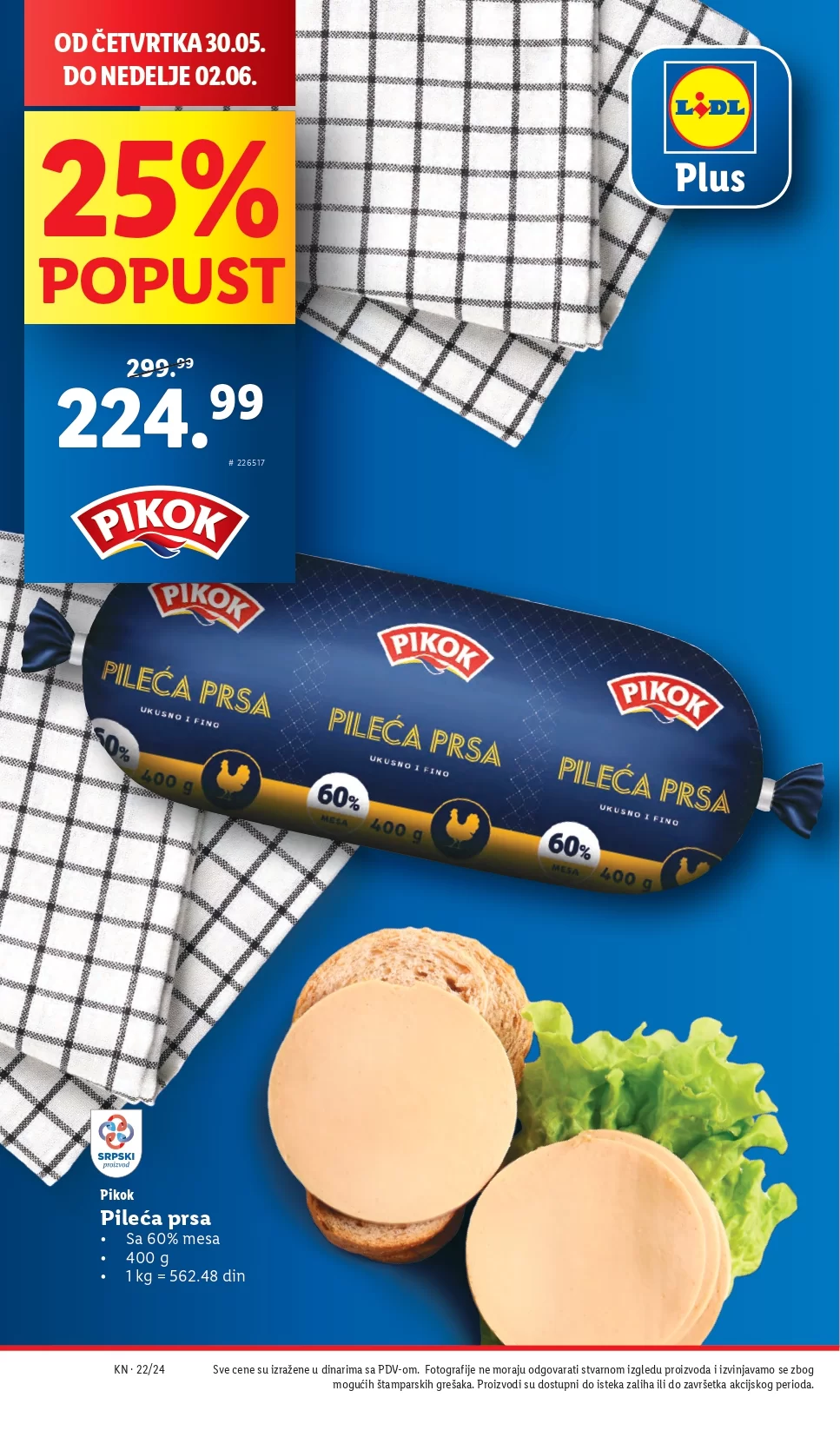 Lidl katalog PREHRANA 30.5-5.6.2024.
