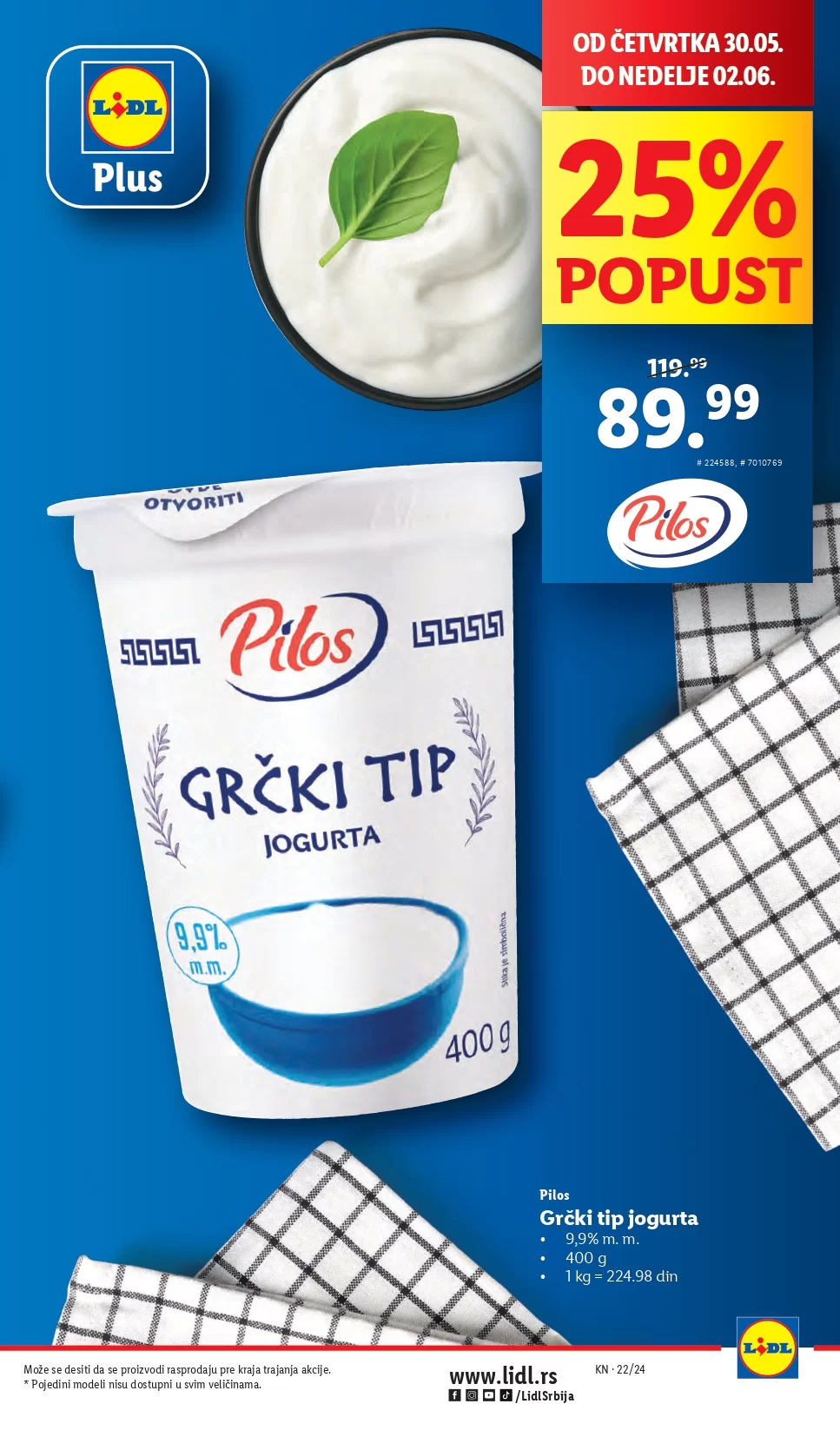 Lidl katalog PREHRANA 30.5-5.6.2024.